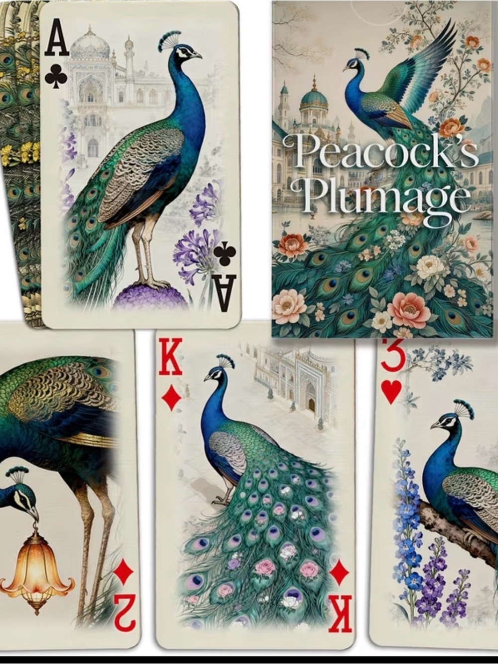 New Peacock's Plumage Playing Cards — #456
